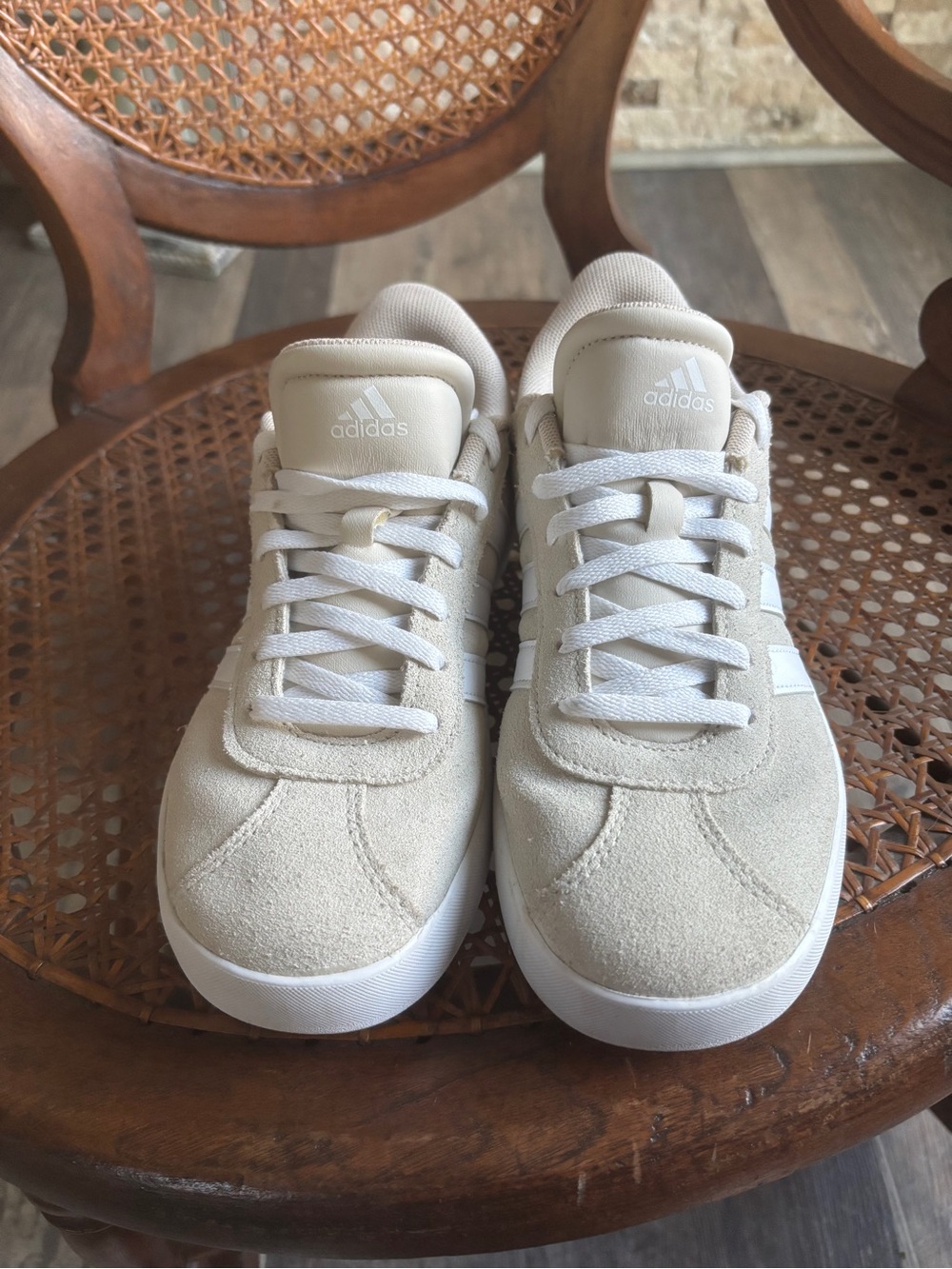adidas Women's Beige Suede Sneakers